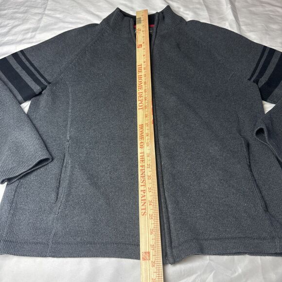 Eddie Bauer Full Zip Fleece Large Mens Gray - Picture 4 of 5
